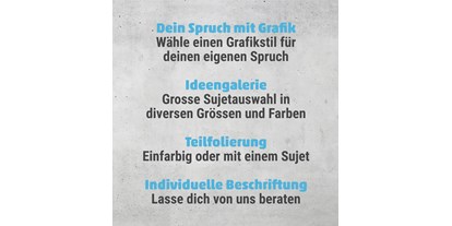 Anbieter - Camperbedarf - Mühlethal - -Dein Spruch mit Grafik
-Unsere Ideengalerie
-Teilfoliereung
-Individuelle Beschriftung - womodecor.ch - Camperbeschriftungen