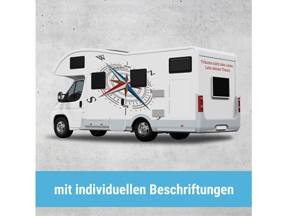 Anbieter - Camperbedarf - Aargau - ...Wenn du eigene Ideen im Kopf hast, zögere nicht uns zu kontaktieren, wir beraten dich gerne! - womodecor.ch - Camperbeschriftungen