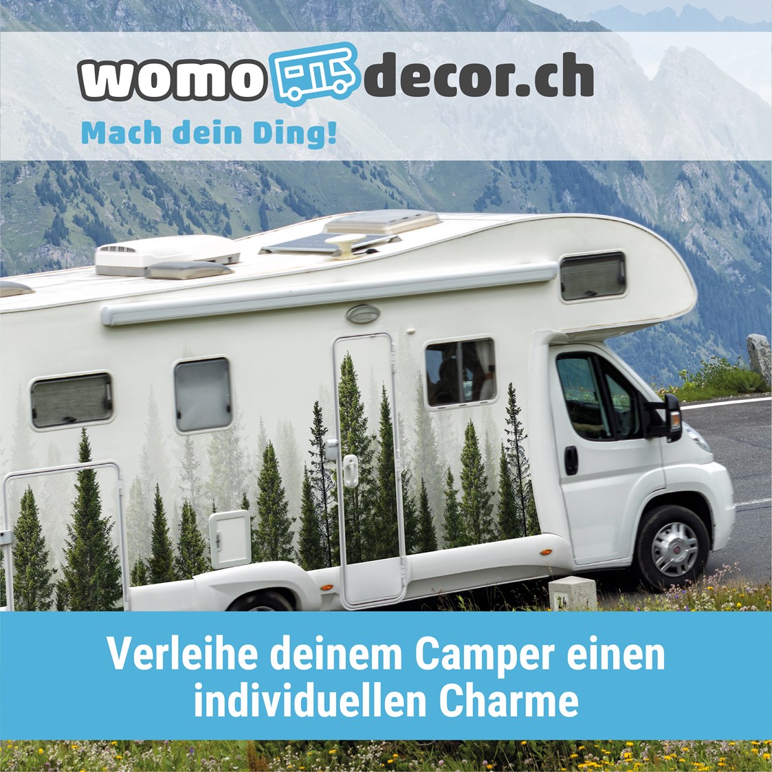 Wohnmobile: Beschrifte deinen Camper als Unikat! - womodecor.ch
